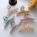 Simple Style Thick Hair Ponytail Claw Clips Candy Color Large Hair Clamps Girls Hair Claws Fashion Women Jaw Clip