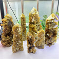 Wholesale Unpolished Golden Mica Big Towers for Spiritual Healing Home Decoration