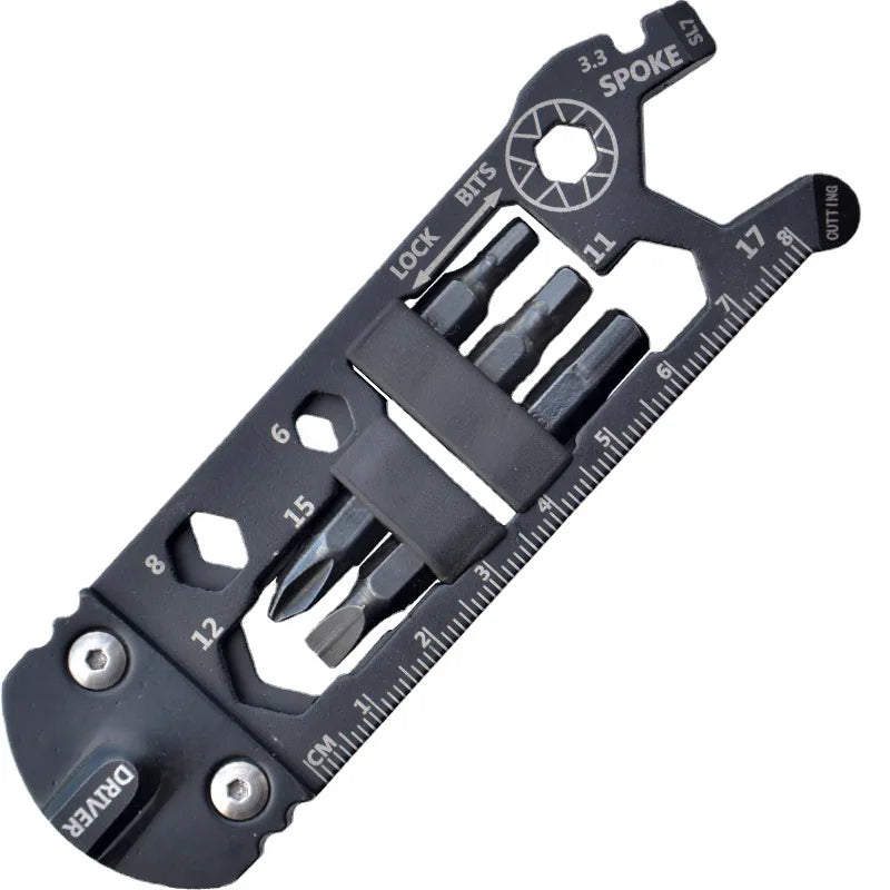 Multifunctional Folding Bicycle Tool Repair Wrench Multipurpose Portable Creative EDC Tool Card