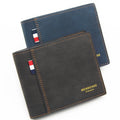 2025 Designer Men's Black Business Leather Wallet Pocket Card Holder Clutch Bifold Slim Purse for Man