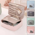 Cosmetic Bags Grand Sac De Voyage 2 in 1 Zip up Fashion Soft Mesh White Black Fabric Unisex Cosmetic Bag Logo Rubber