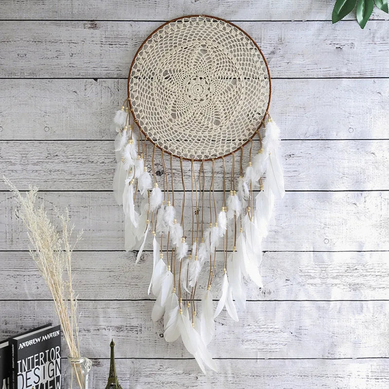 Hot Sale Feather Wall Hanging Bedhead Dream Catcher Living Room Wall Hanging Decoration Hand Woven Wall Hanging