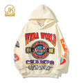 Digital Print Oversized Hoodie Heavyweight Corded Crew Sweatshirt Hoods and Sweatshirts for Men