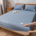 All Season Removable Washed Cotton Bed Fitted Sheets Plain Mattress Cover