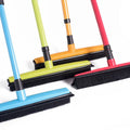 Portable Heavy Duty Pet Hair Remover Carpet Floor Telescopic Broom Squeegee Soft Cleaning Pet Push Silicone Rubber Broom