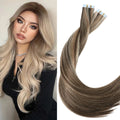 Factory Wholesale Tape in Hair Extensions 100% Raw Remy Human Hair Double Drawn Tape Ins