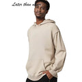 100% Cotton Men's Casual Hoodies with Embroidered Custom Logo Knitted Fabric Solid Hoody for Spring Hooded Sweat Shirts