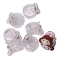 Cute Mini Hair Claw Clip Clear Empty Kids DIY Hair Claw Jaw Clip