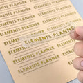 Custom Nickel 3D Metal Sticker Labels for Toothpaste Skin Care Perfume and Lipstick Made from Durable Vinyl