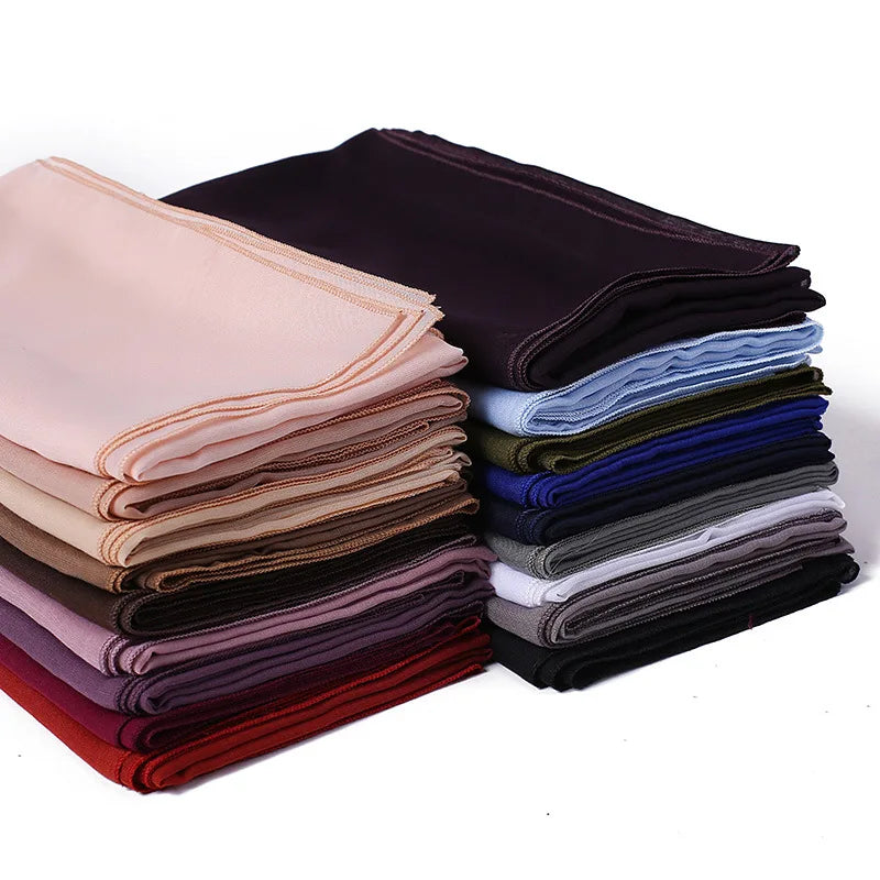 Wholesale New Style Large square Scarf Malaysia Indonesia Cotton and Linen Ladies Woman  Muslim Headscarves