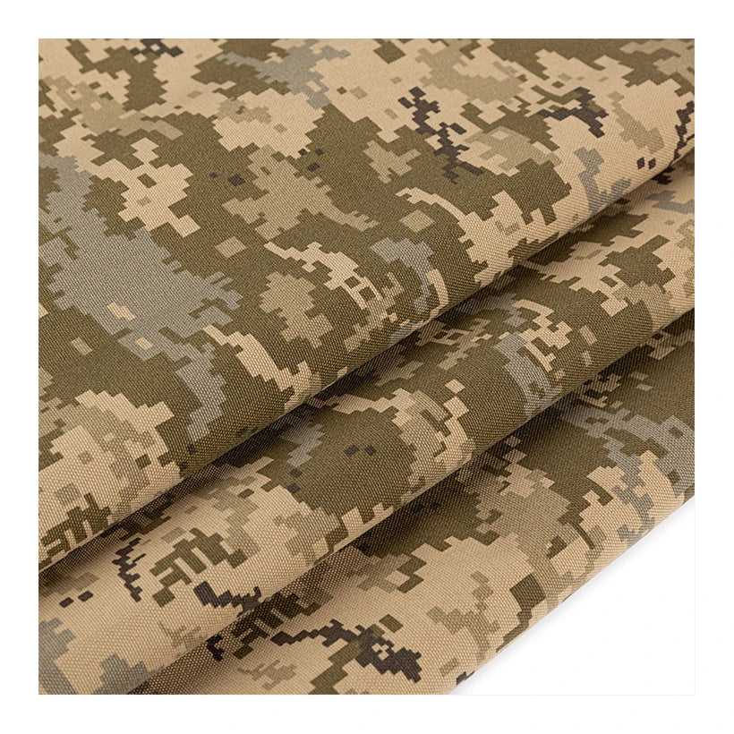 1000D MM-14 Camouflage Cordura PU Coated Woven Fabric for Tactical Vest & Girls' Garment Waterproof Tear-Resistant