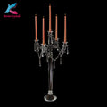 K-1076 Tall Wedding Table Crystal Candelabra Centerpiece 5 Arms Wedding Candelabra Centerpiece
