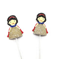 Customized Fairy Tale Princess Cake Topper Rhinestone Cartoon Figure for Kid's Christmas Birthday Party Supplies