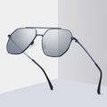 2022 New Trendy Metal Frame Polarized Sunglasses Men Luxury Uv400 Custom Shades Sunglasses logo