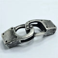 BXNK018 Trendy Stainless Steel DIY Crafts Connectors Charms Fit Flat Leather Cords Bracelet Jewelry Making Findings in Stock