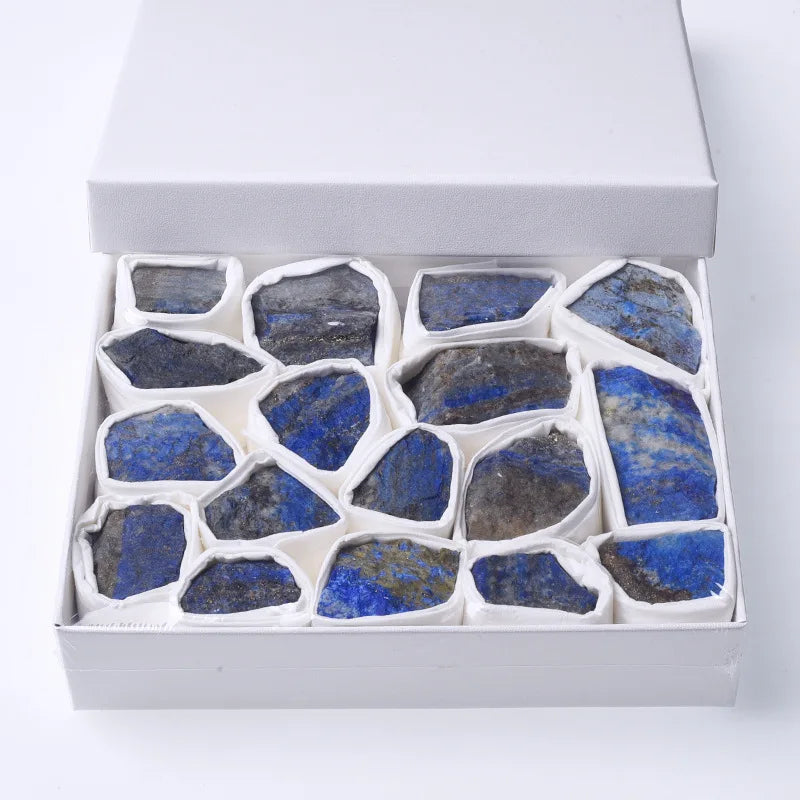HZ Wholesale Natural Rough Lapis Lazuli Stone Mineral Specimens Set Various Materials Crystal Raw Healing Box for Home Decor