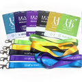 Customized Colors Silk Screen Printed Lanyard PVC Card Eco-Friendly Polyester Material for Event VIP Backstage Passes ID Neck