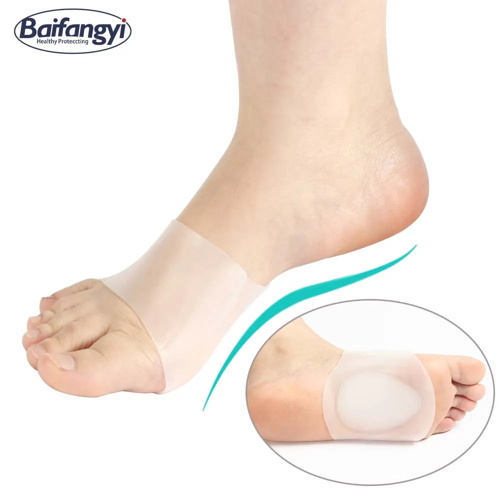 Sports & Comfort Insoles Foot Care Arch Support Toe Sleeves with Silicone Gel for Flat Feet for Outdoor Activities
