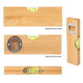 Industrial Grade Bamboo Level with Bottle Opener High Precision +/-1mm