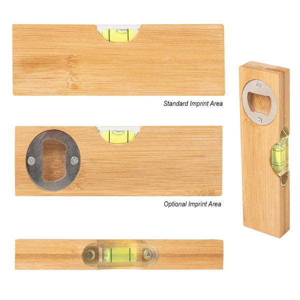 Industrial Grade Bamboo Level with Bottle Opener High Precision +/-1mm