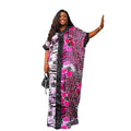 Luxurious Free African Dress for Women Plus Size Boubou Hidden Waistband Rayon for All Seasons-for Summer Spring Winter Autumn