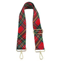 ZONESIN 5 CM Retro Red Plaid Ladies Crossbody Bags Shoulder Strap
