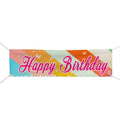 Promotional Product Hot Sale 50x300cm Banner Outdoor Hanging Decoration Custom Happy Birthday Banner