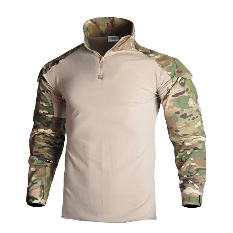 OEM ODM Men's Camping Shirt Special Training Suit Multi Camera Multipurpose Shirt
