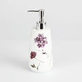 Luxspire White Resin Hand Soap Dispenser Hand Lotion Pump Bottle Bathroom Sets with Liquid Hand Soap Jar Resin Lotion Dispenser