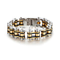 Hip Hop Man Bracelet Stainless Steel Jewelry Classic Bike Chain Bracelet Jewelry Motorcycle Man Bracelet