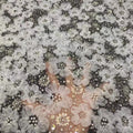 African Luxury Eco-Friendly 5 Yards Embroidery French Tulle Lace Fabric with Sequins
