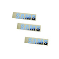 Metal Emboss Sticker Adhesive Metal Sticker Labels Stickers