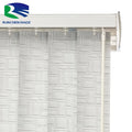 Factory China Motorized Vertical Blinds Electric Slats for High Windows Built-In Installation Plain Horizontal Vertical Curtains