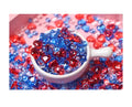 Clear Red Blue Fish Bowl Beads for Vase Arts Craft Filler DIY Charms Slime Supplies Decoration