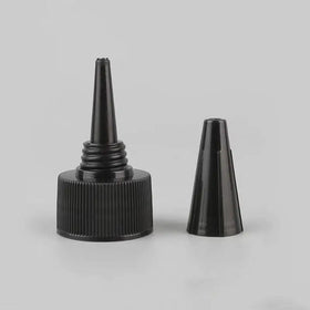 Lids New Design Customized Color 28/410 Twist Top Plastic Screw Cap Glue Bottle With Pointed Mouth Cap
