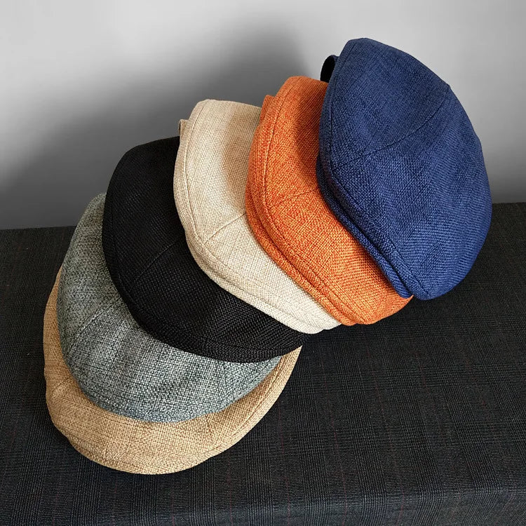 Summer Duck Tongue Men Breathable Shade Beret Ivy Park Hat European Big Head Vintage Mens Hats Ivy