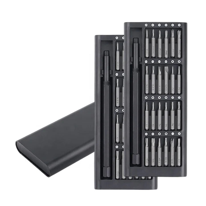 25 in 1 Metal Case-Magnetic Type Aluminum Alloy Handle Convenient Micro Precision Magnetic Mobile Phone Electric Screwdriver Set