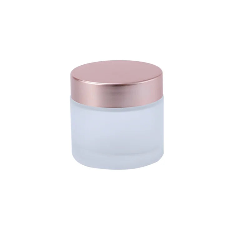 5g 10g 15g 20g 30g 50g 100g Skincare Cosmetic Packaging Rose Gold Lid Glass Cream Jar