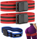 BFR BANDS Blood Flow Restriction Bands for Arms Legs Glutes Occlusion Training Gain Muscle Without Heavy Weight Lifting Quick-