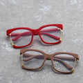 Wholesale PC Mix Metal Semi Frame Women Blue Light Blocking Optical Eyeglasses Glasses Frames
