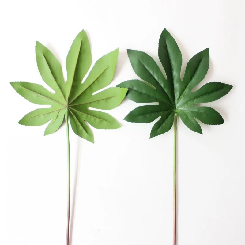 2024 Hot Sale Artificial Plastic Leaves for Home Decor Flowers Arrangements Leaves