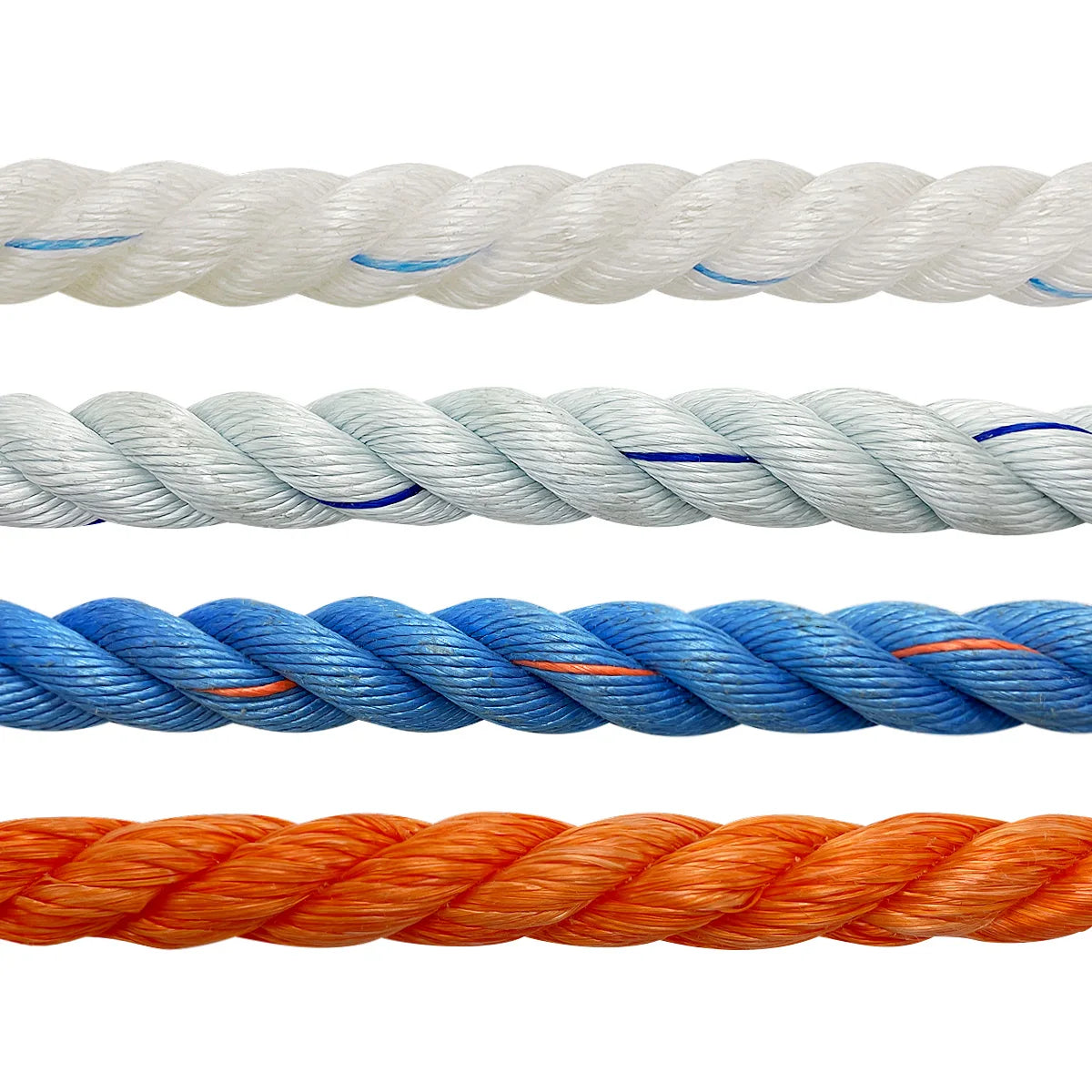 Rope Supplier Plastic Polypropylene PP Braided Twist Mooring Rope 3 Strand Custom Diameter 4-160mm NC Brand