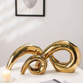 Modern Unique Gold & Silver Porcelain Flower Pot Vase Handmade Eco-Friendly Luxury Tabletop Decor for Home & Wedding Wholesale