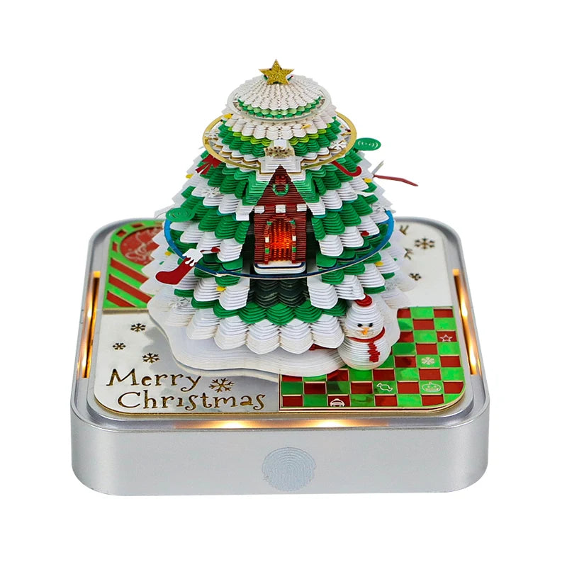 3D Memo Pad Desk Calendar Custom Notepad Christmas Tree Sakura Carousel Paper Crafts Kawaii Stationery Christmas Gift Items