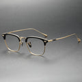 SORTON Fashion Wholesale Custom Titanium Optical Celebrity Oversize Thin Big Metal Frame Women Eyewear Eyeglasses Eye Glasses