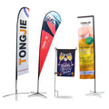 Outdoor Custom Logo Design Printing Advertising Beach FlagFeather Flag  Teardrop Flags and Banners