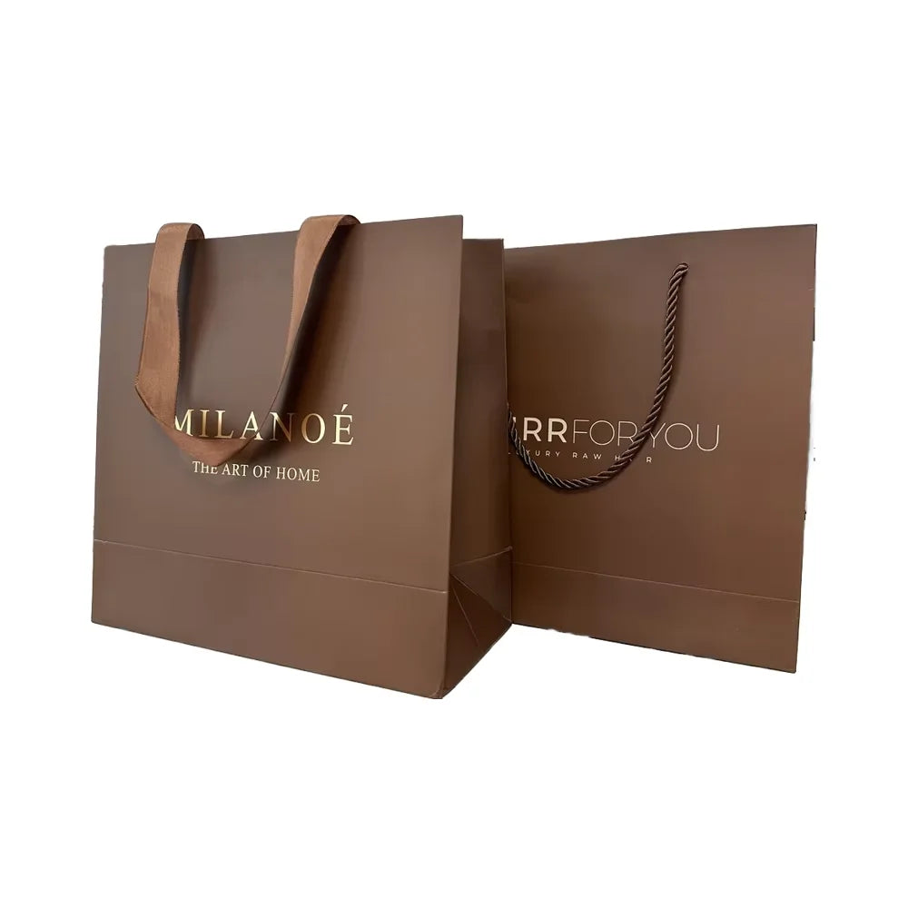 Bulk Retail Paper Apparel Packaging Shopping Promotion Gift Bag Printing Boutique Packaging Shopping Paper Bag