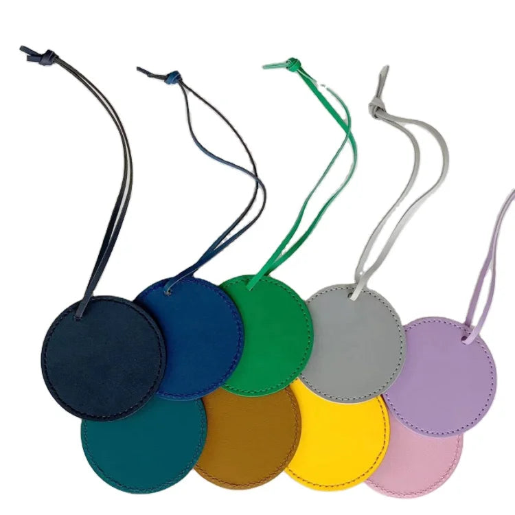 Custom Leather Embossed Labels for Bags & Garment with Loss Prevention-Customizable Color & Logo