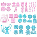 Different Various Types Flower Rabbit Plunger Cookie Cutters Fondant Biscuit Molds