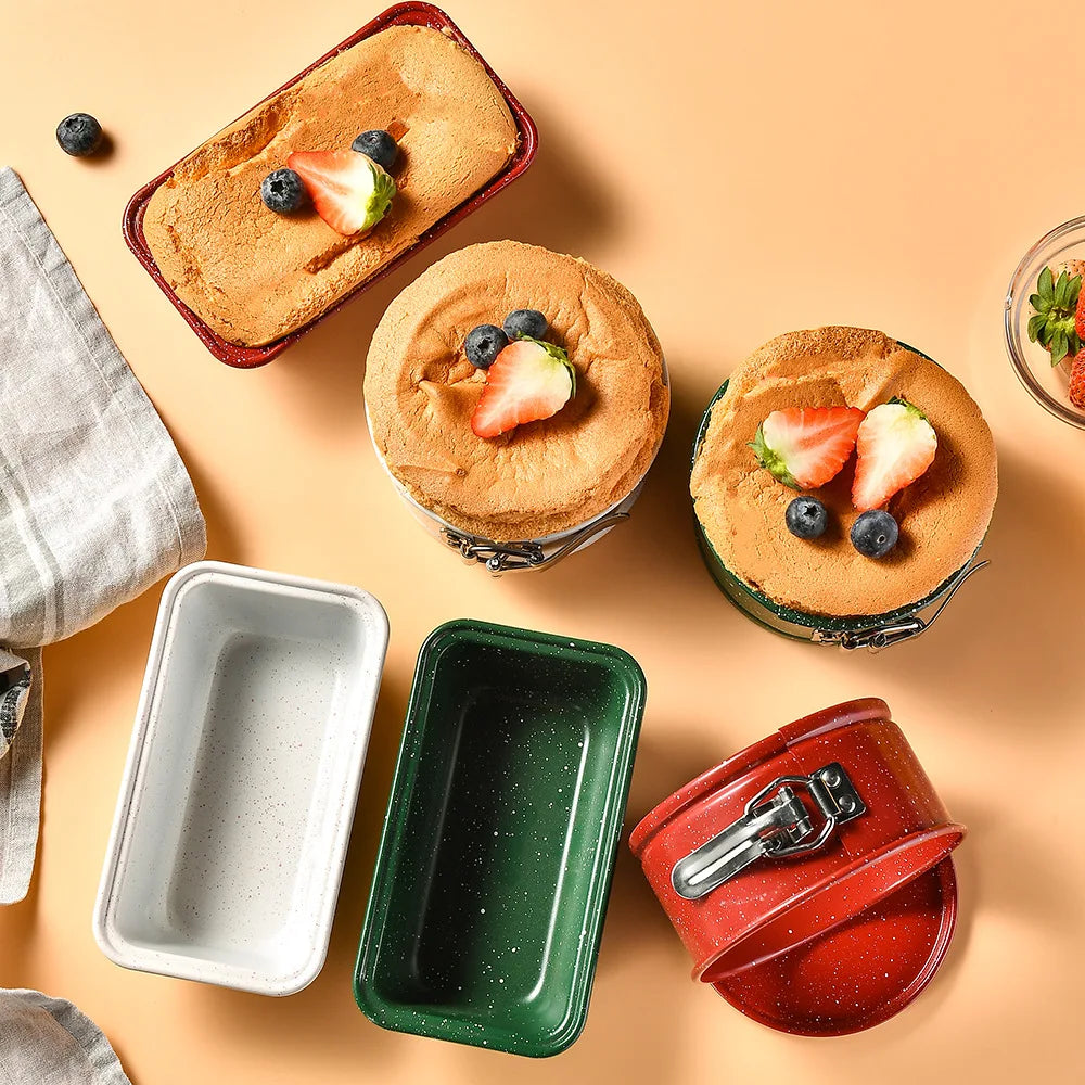 Metal Non-Stick Live Bottom Cake Mold Baking Pan with Locking Toast Box Strip for Bread Cookie Cutters Food Commercial Use